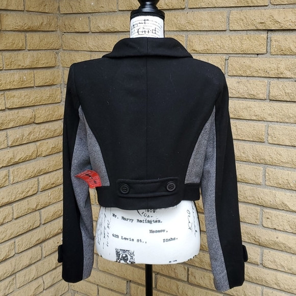 Asos Wool Two Toned Jacket Sz 12 - Picture 3 of 5